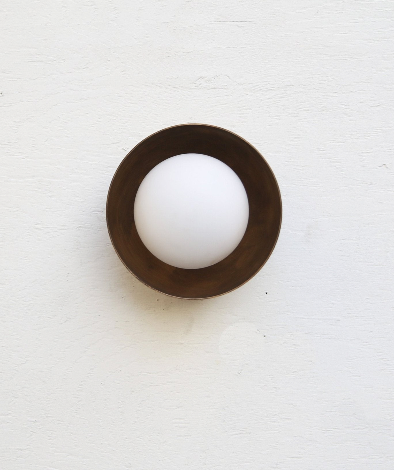 Handmade Mid Century Brass Wall Light