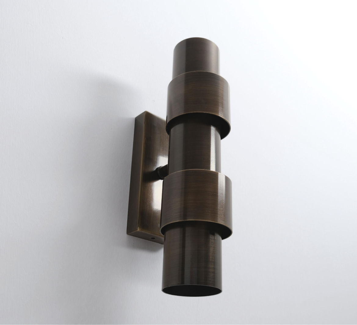 The Lighting Agency - Handmade Caldera Brass Wall Light