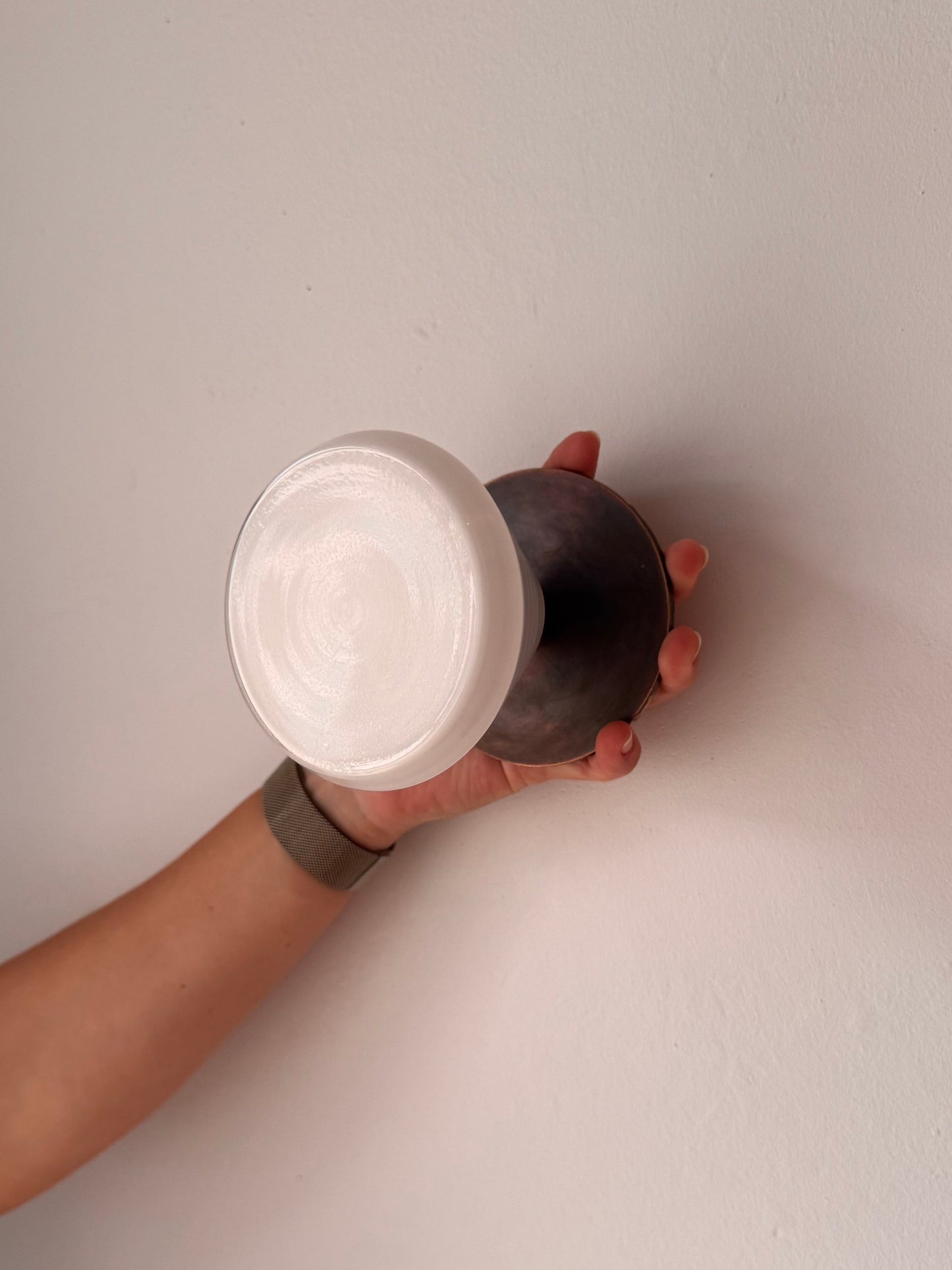 Handmade Aria Milk Glass Wall Light