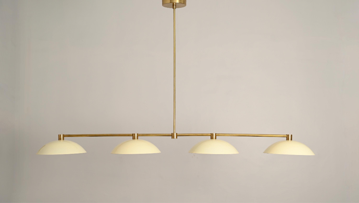 The Lighting Agency - Handmade Cleo Brass Chandelier