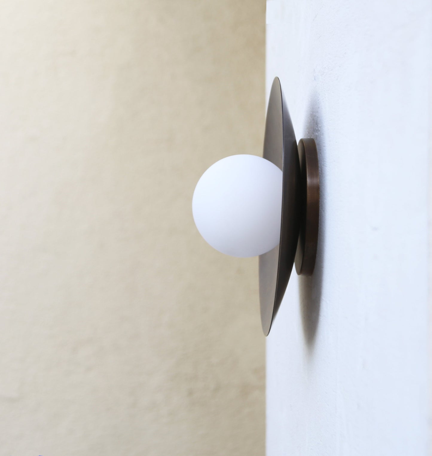 The Lighting Agency - Handmade Brass Base Wall Light