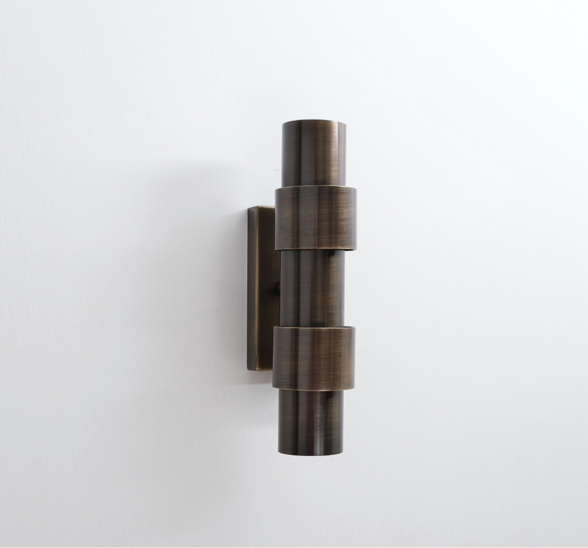 The Lighting Agency - Handmade Caldera Brass Wall Light