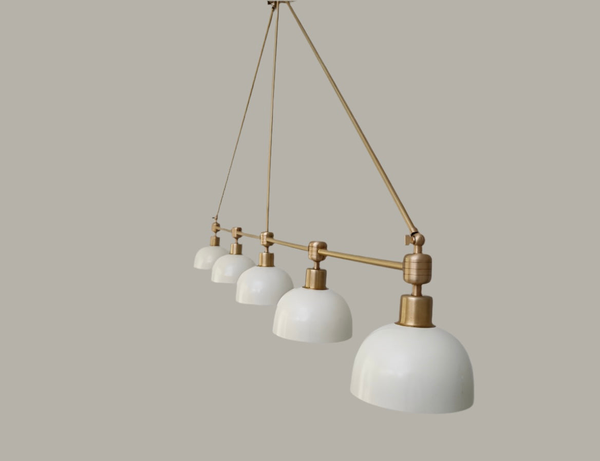 The Lighting Agency - Handmade Cubra Linear Chandelier Light