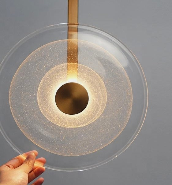 Ivory Handblown Pendant Light
