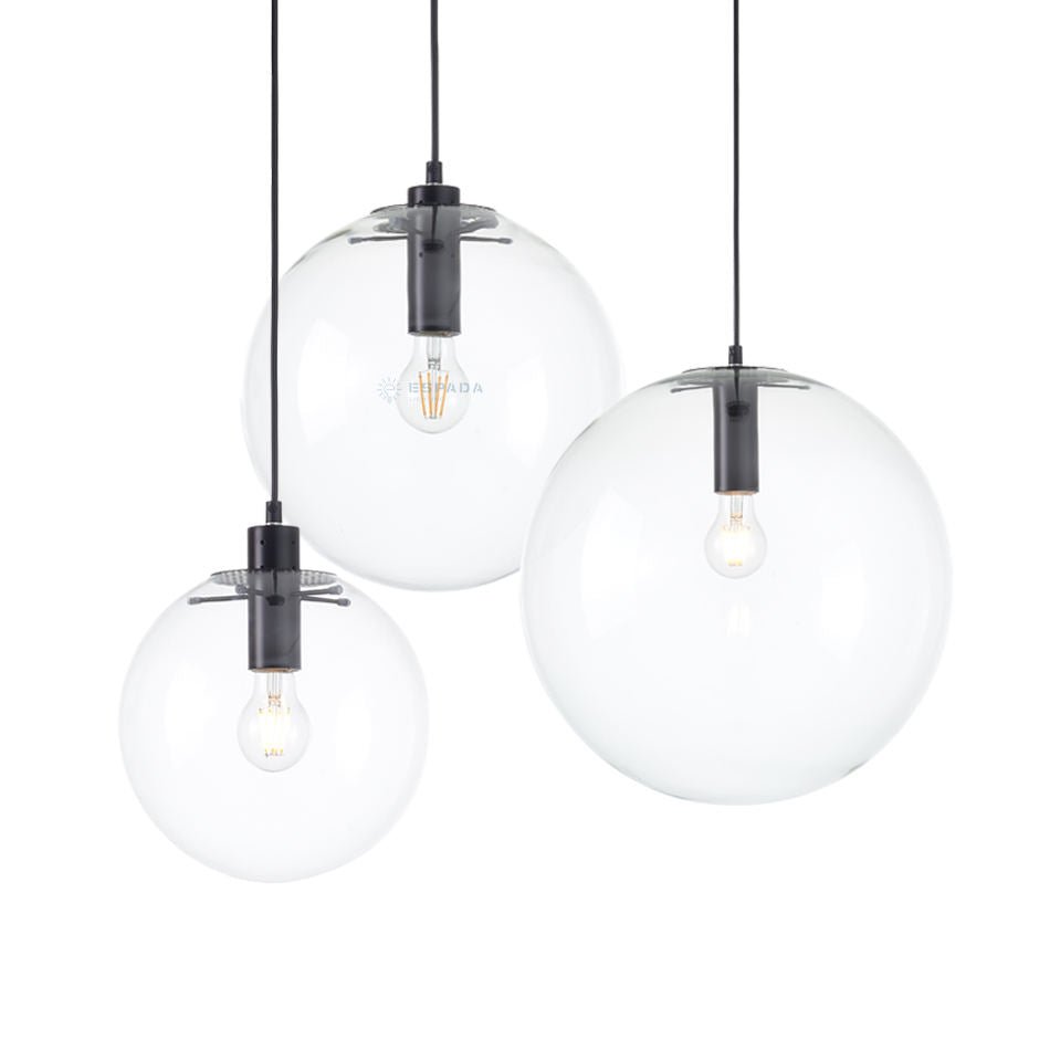 Round Blown Glass Pendant Light - The Lighting Agency