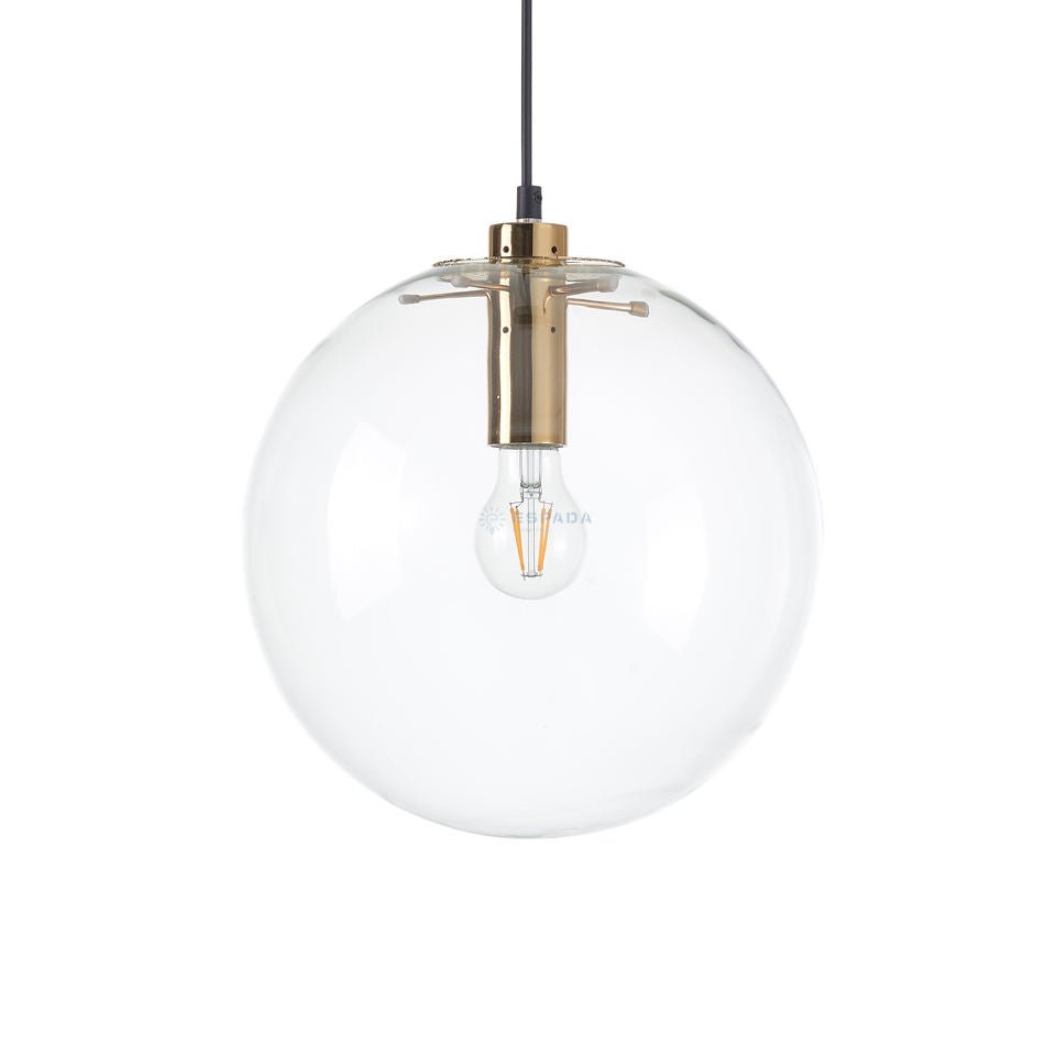 Round Blown Glass Pendant Light - The Lighting Agency