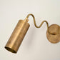 Handmade Ripple Brass Wall Light 