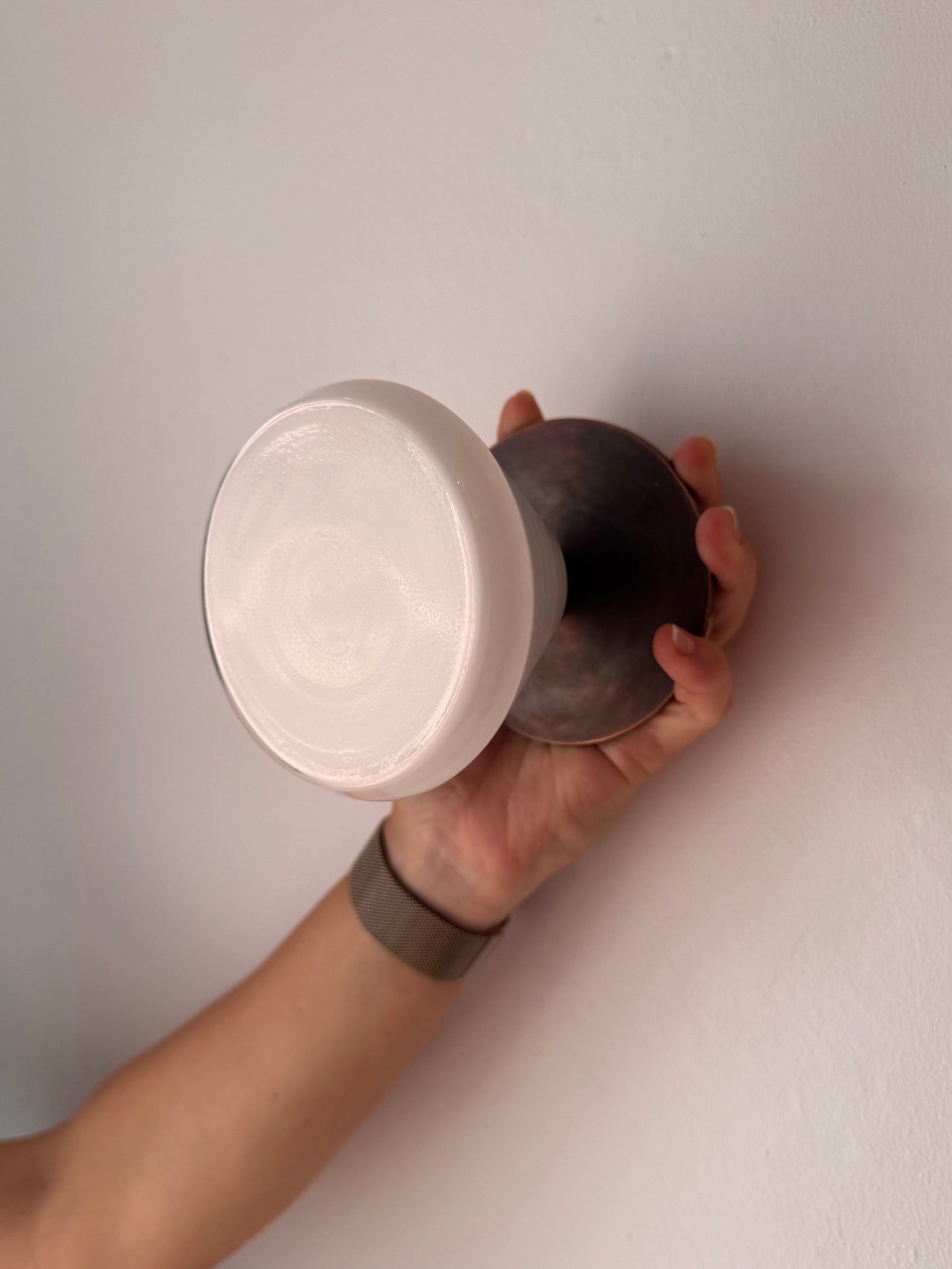 Handmade Aria Milk Glass Wall Light