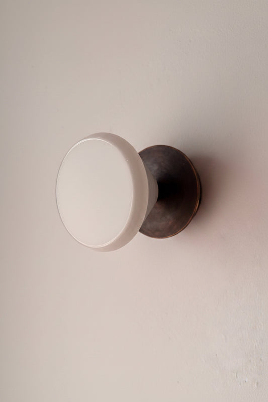 Handmade Aria Milk Glass Wall Light