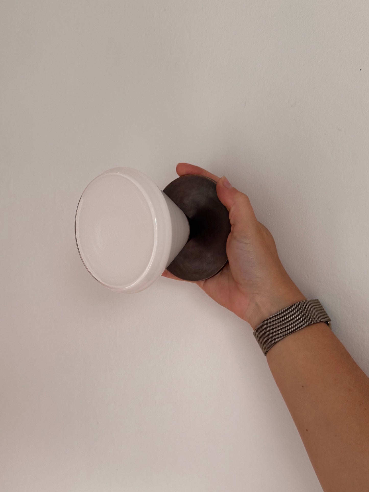 Handmade Aria Milk Glass Wall Light