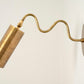 Handmade Ripple Brass Wall Light 