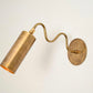 Handmade Ripple Brass Wall Light 