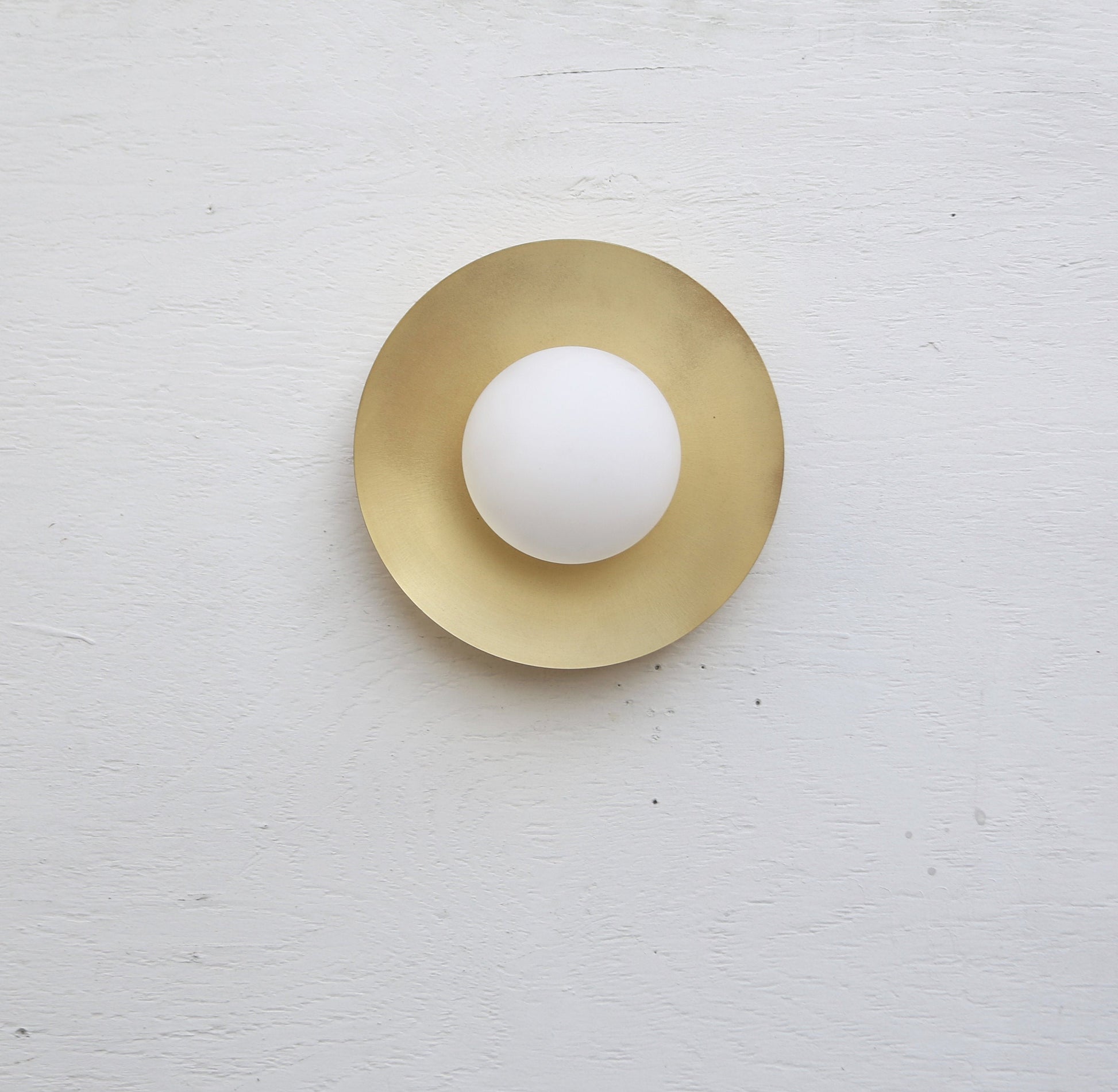 The Lighting Agency - Handmade Brass Base Wall Light 