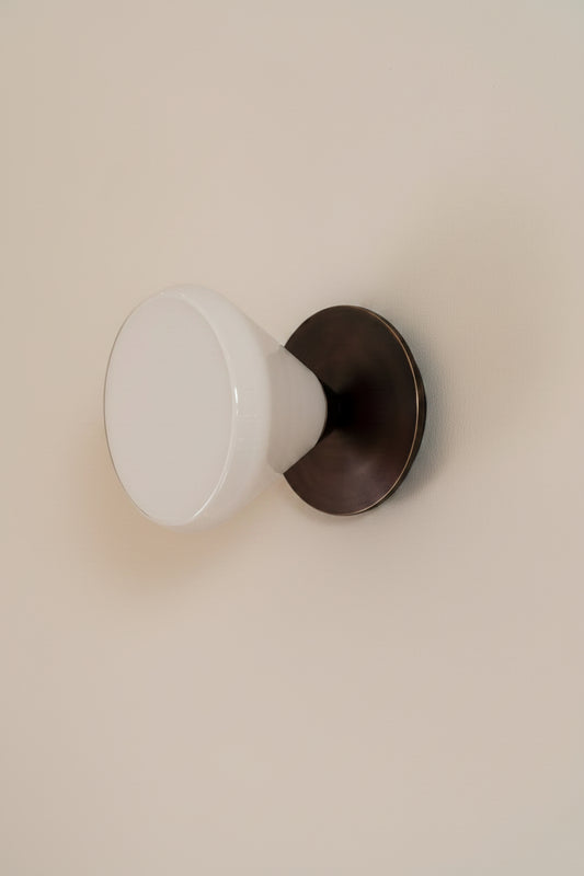 Handmade Aria Milk Glass Wall Light 