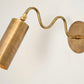 Handmade Ripple Brass Wall Light 