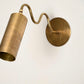 Handmade Ripple Brass Wall Light 