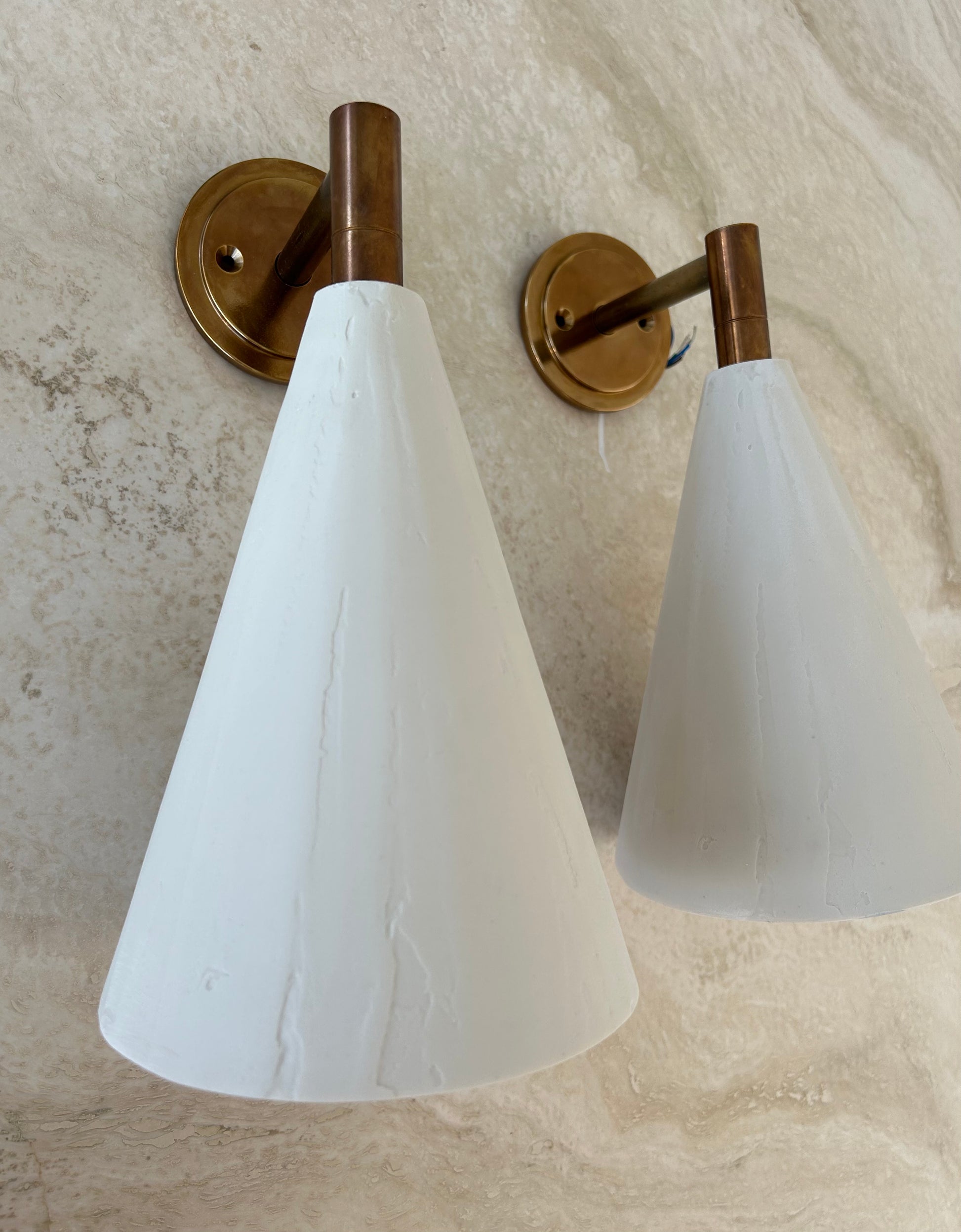 Handmade Plaster Wall Light - The Lighting Agency