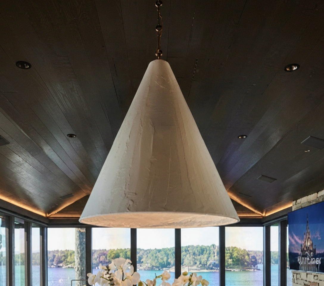 Handmade Plaster Pendant Light - The Lighting Agency