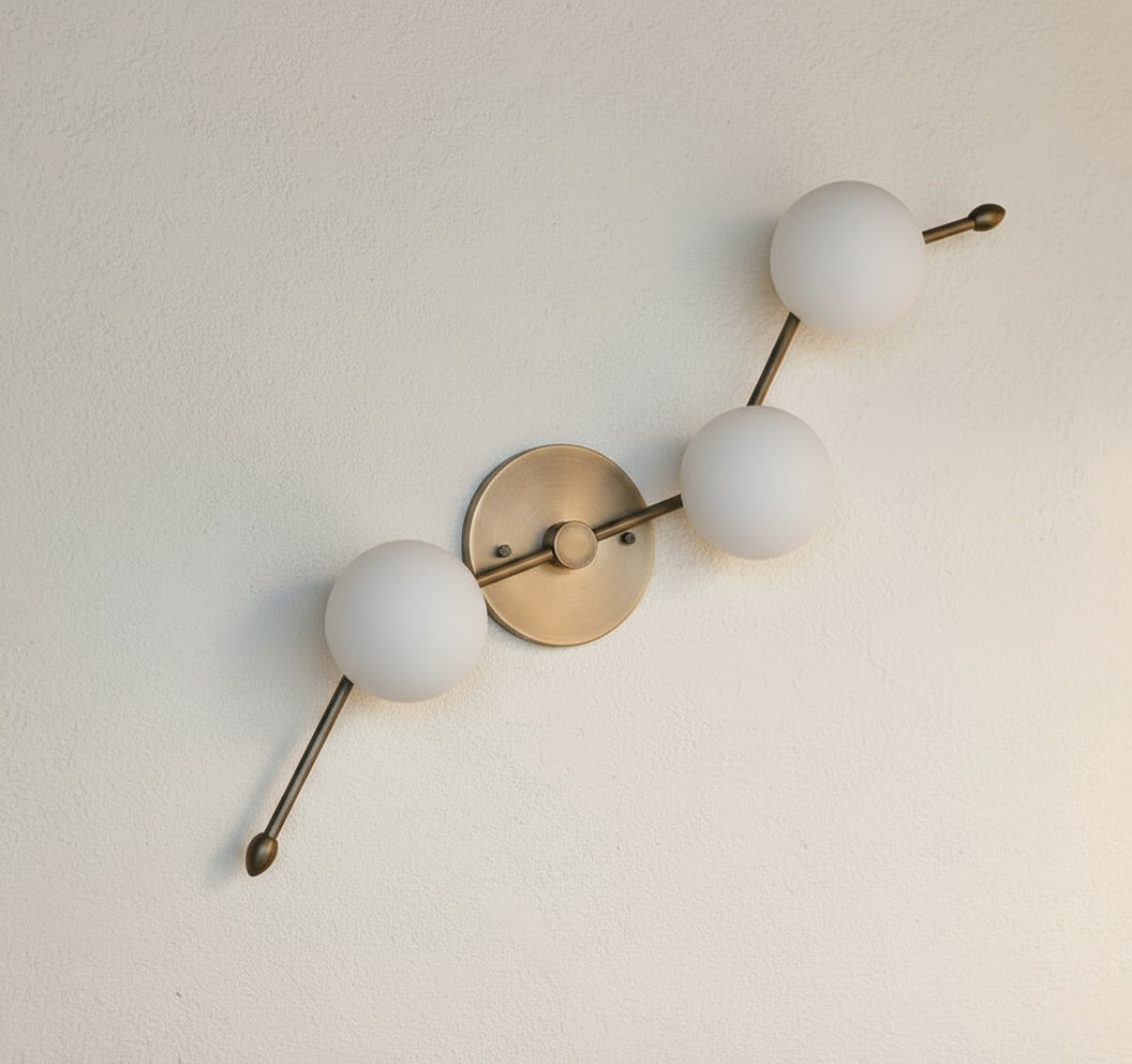 Handmade Opalyn Brass Wall Light