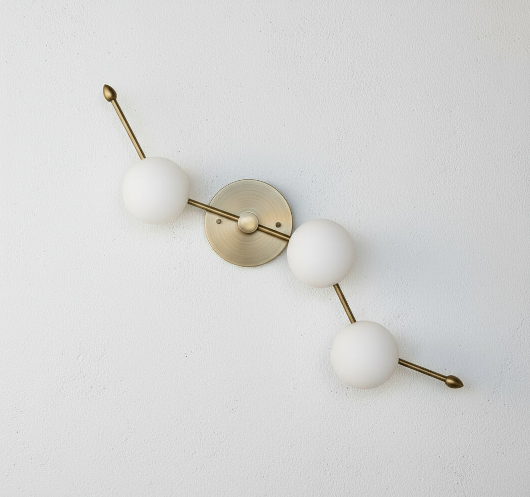 Handmade Opalyn Brass Wall Light