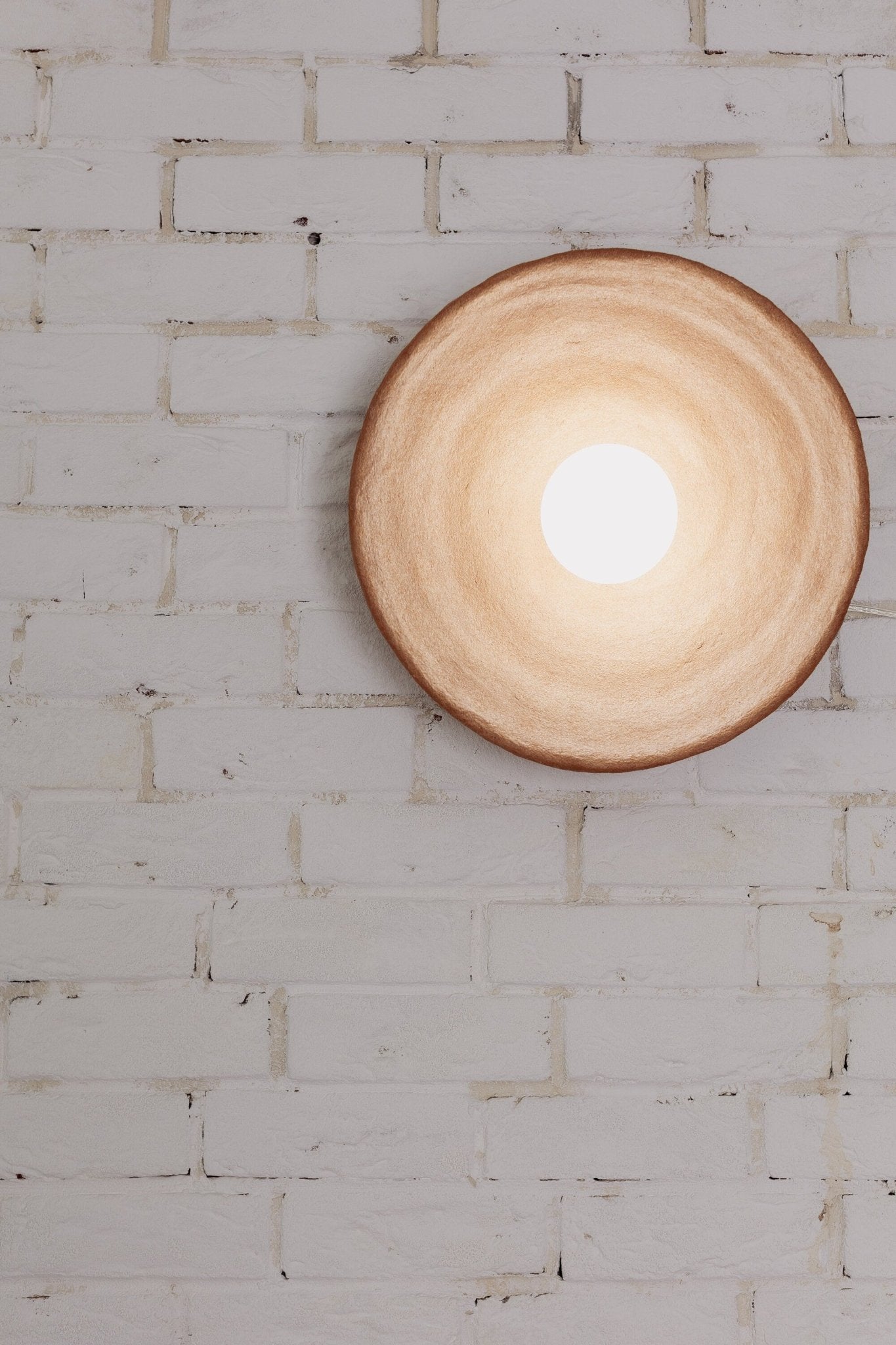 Handmade Clave Clay Wall Light L - The Lighting Agency