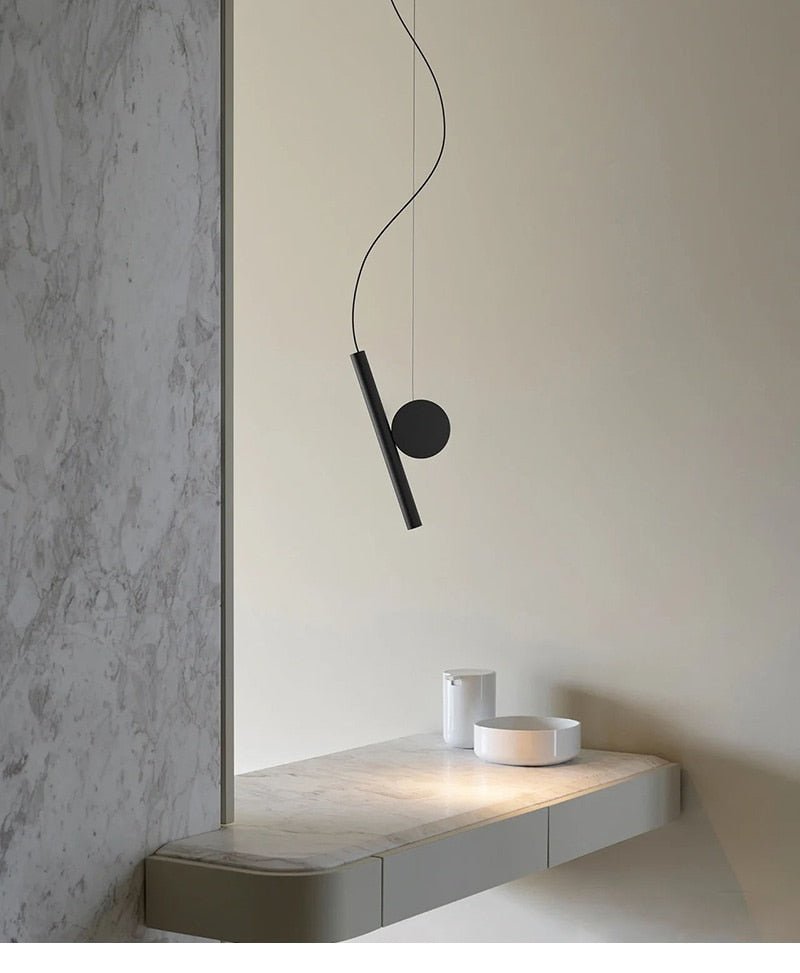 Metal Slide Pendant Light - The Lighting Agency