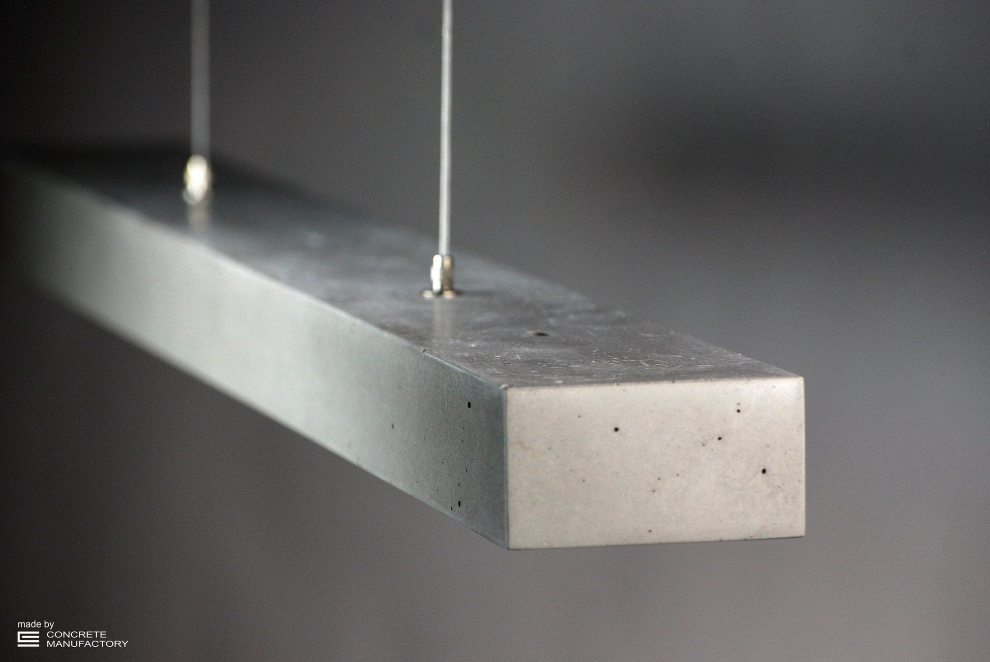 Concrete Linear Pendant Light - The Lighting Agency