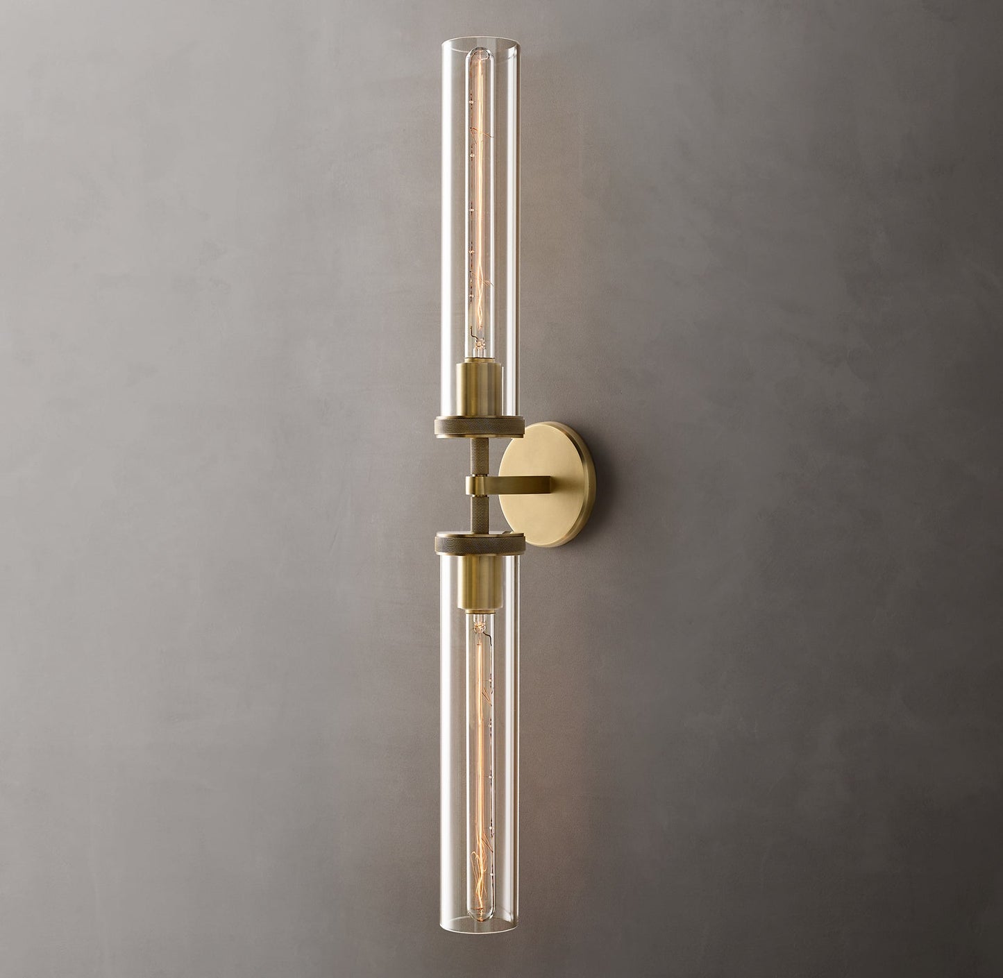 Knurled Grand Linear Wall Light - The Lighting Agency