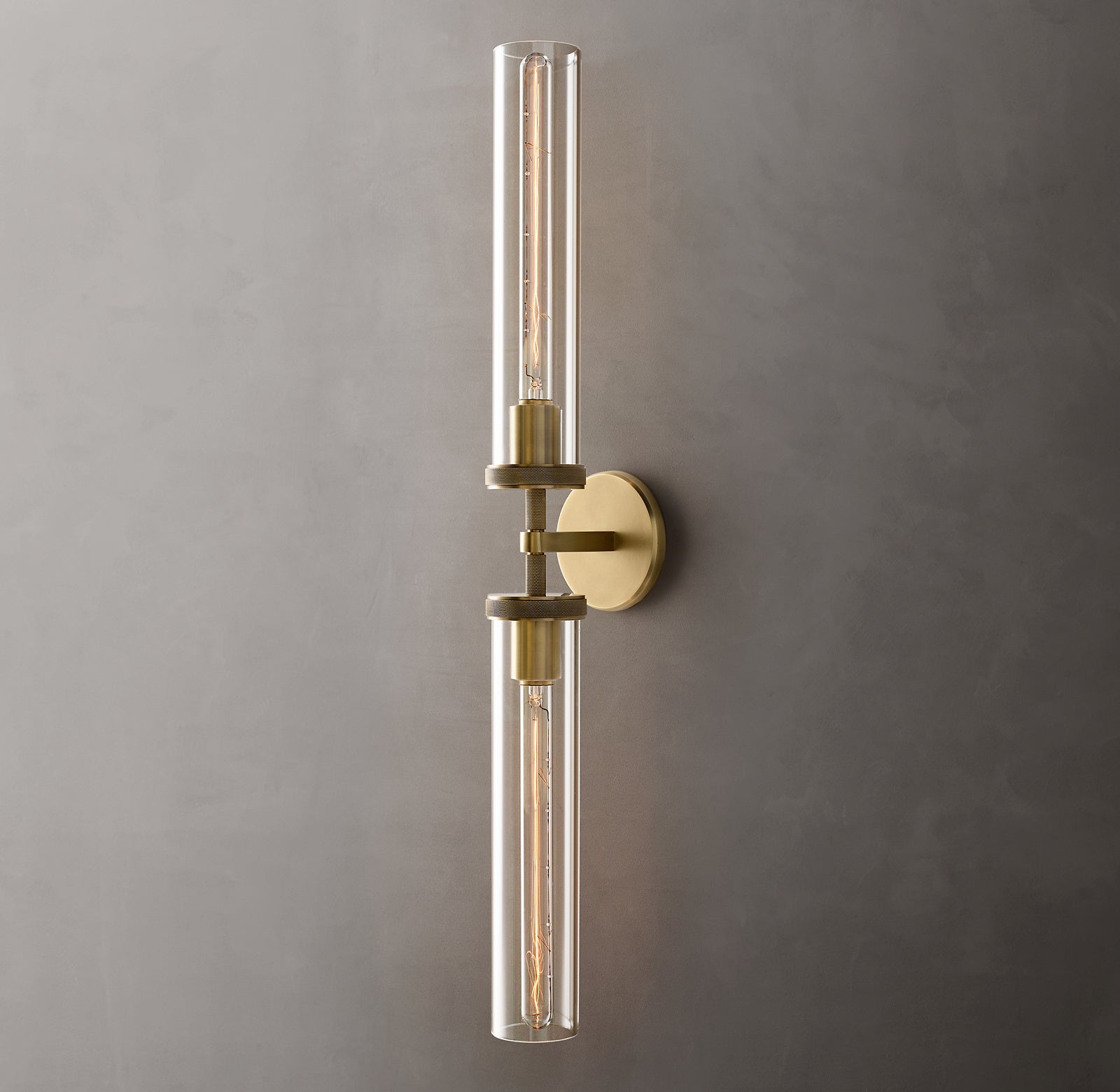 Knurled Grand Linear Wall Light - The Lighting Agency