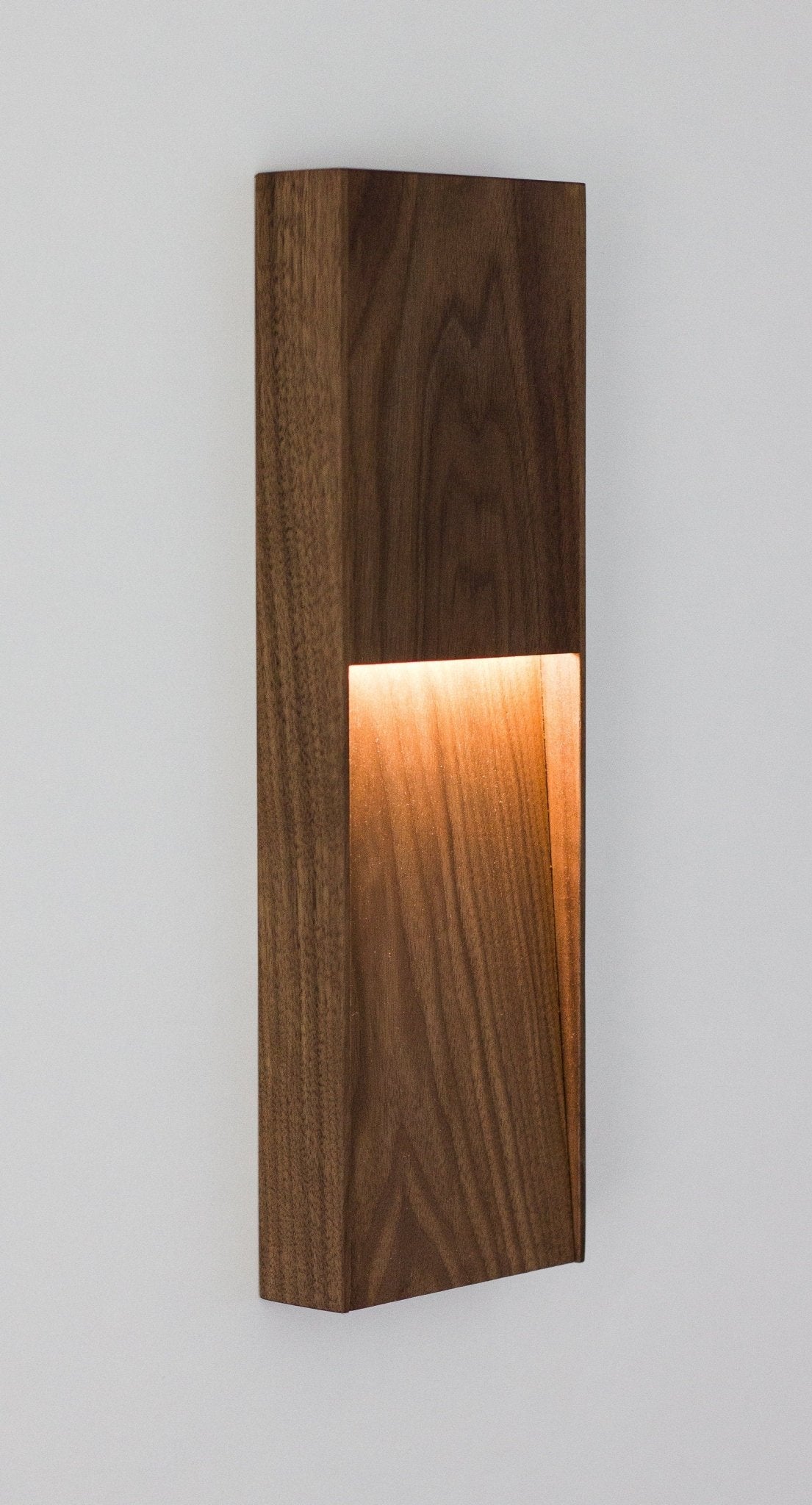 Lux Wallnut Wall Light - The Lighting Agency