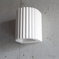 Ribbed Plaster Wall Light - The Lighting Agency