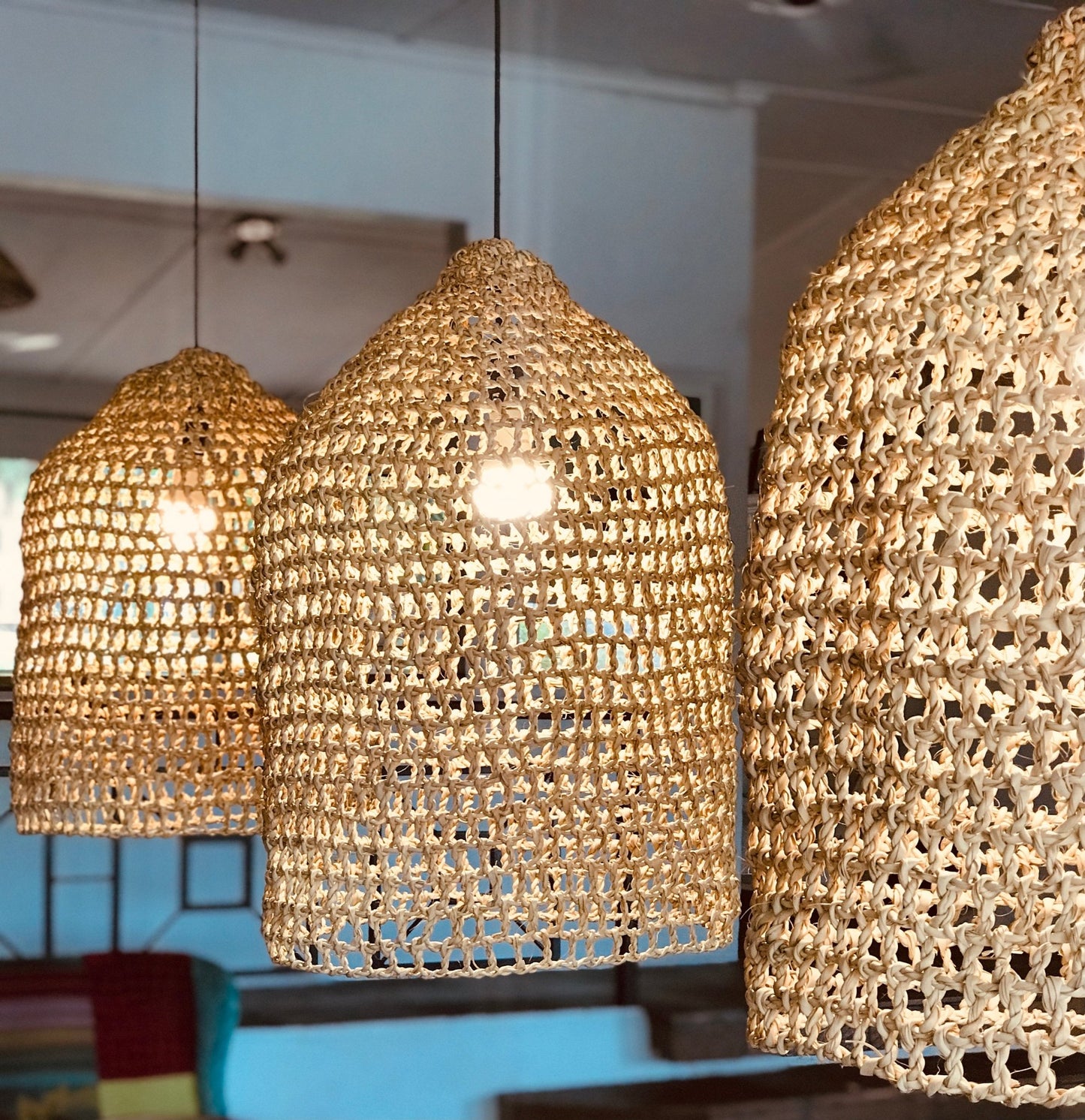 Palm Net Pendant Light Shade - The Lighting Agency