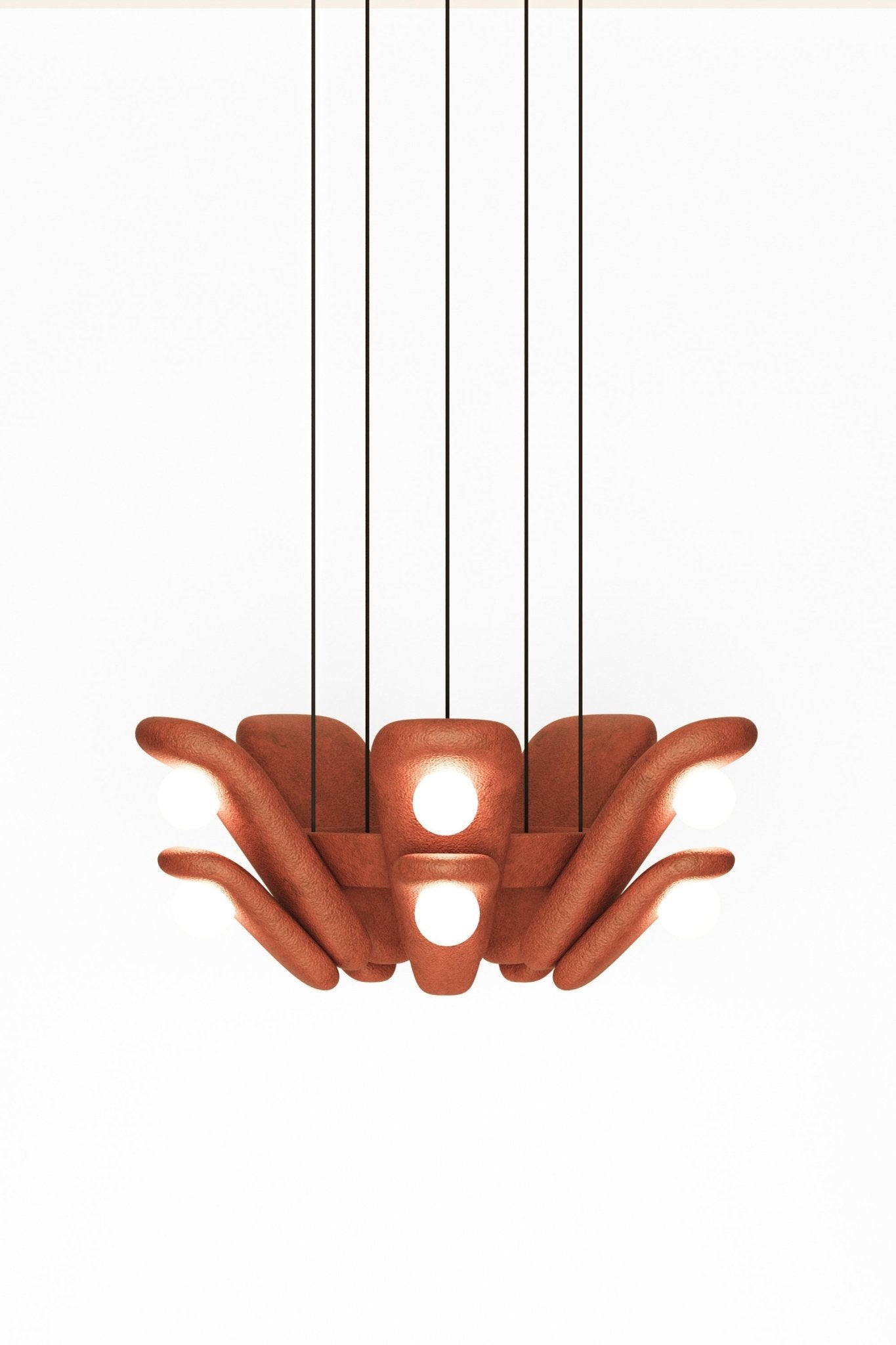 Bow XL Handmade Clay Pendant Light - The Lighting Agency