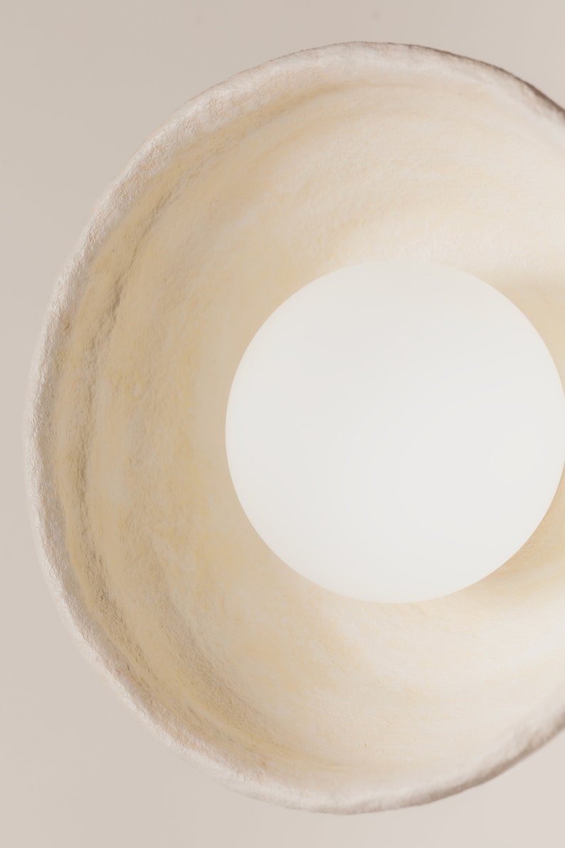 Handmade Clave Clay Wall Light M - The Lighting Agency