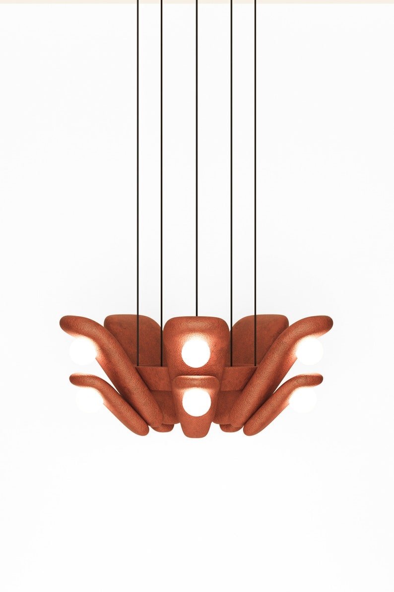 Bow XL Handmade Clay Pendant Light - The Lighting Agency