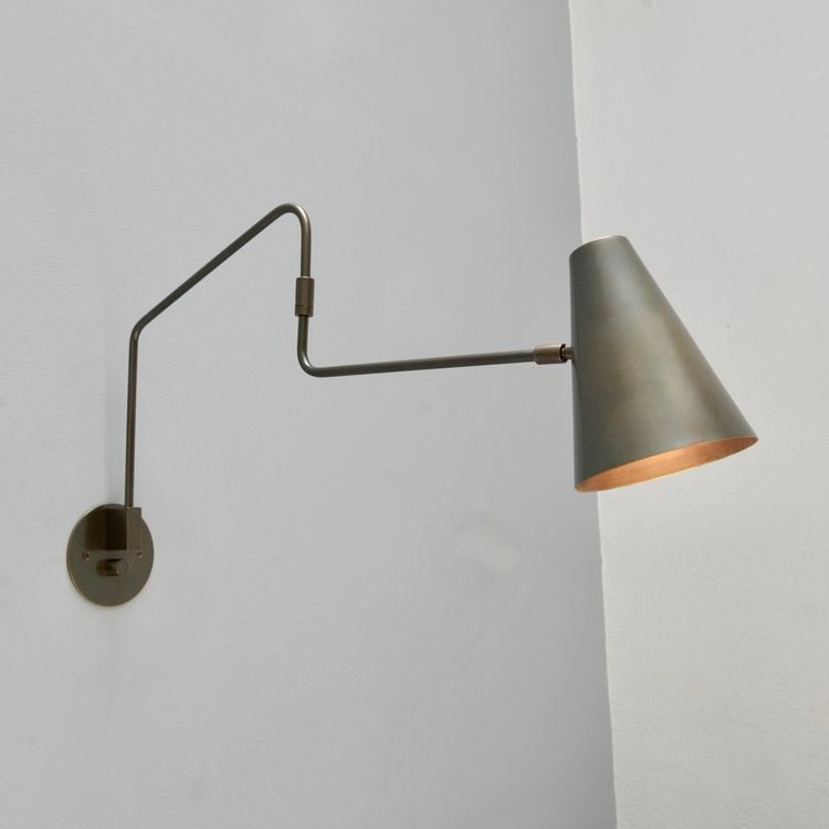 Handmade Brass Swing Wall Light - The Lighting Agency