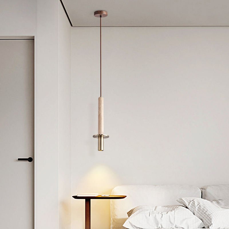 Yellow Stone Pin Pendant Light - The Lighting Agency