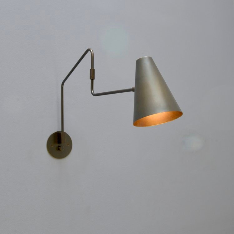 Handmade Brass Swing Wall Light - The Lighting Agency