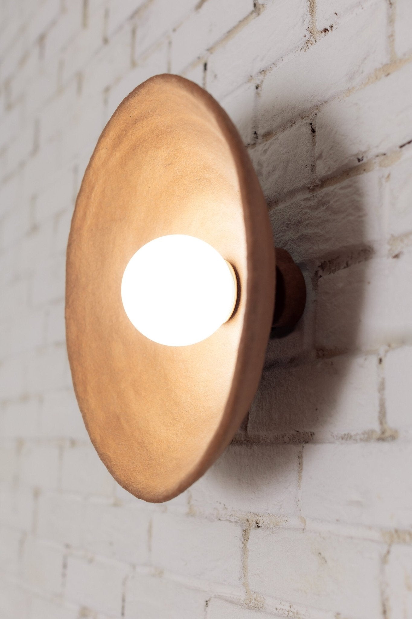 Handmade Clave Clay Wall Light L - The Lighting Agency