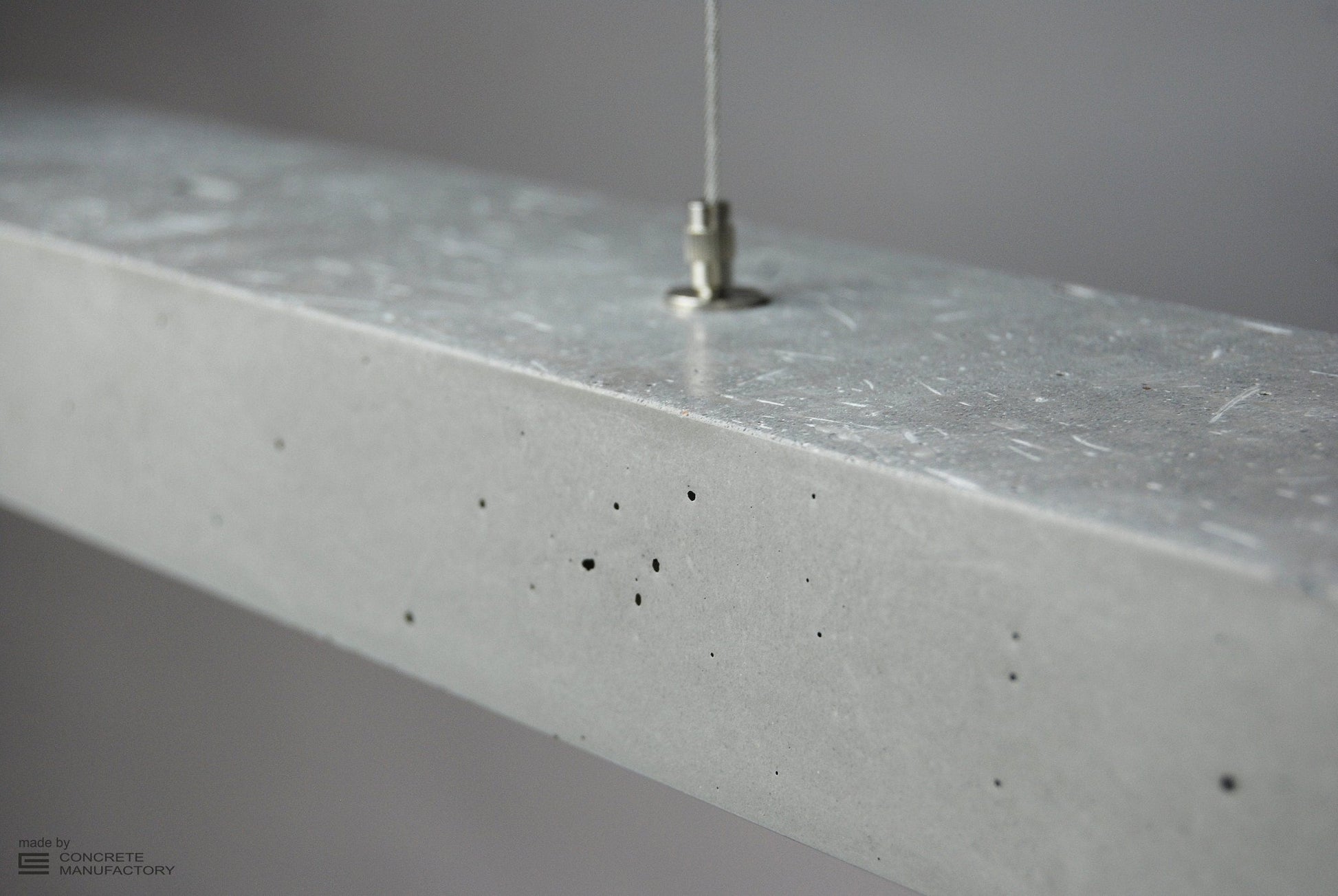 Concrete Linear Pendant Light - The Lighting Agency