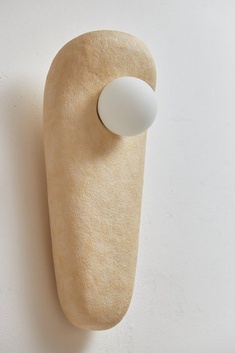 Bow Handmade Clay Wall Light - The Lighting Agency