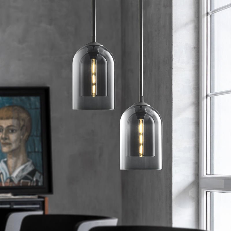 Iron Glass Pendant Light - The Lighting Agency