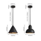 Black Rock Cone Pendant Light - The Lighting Agency