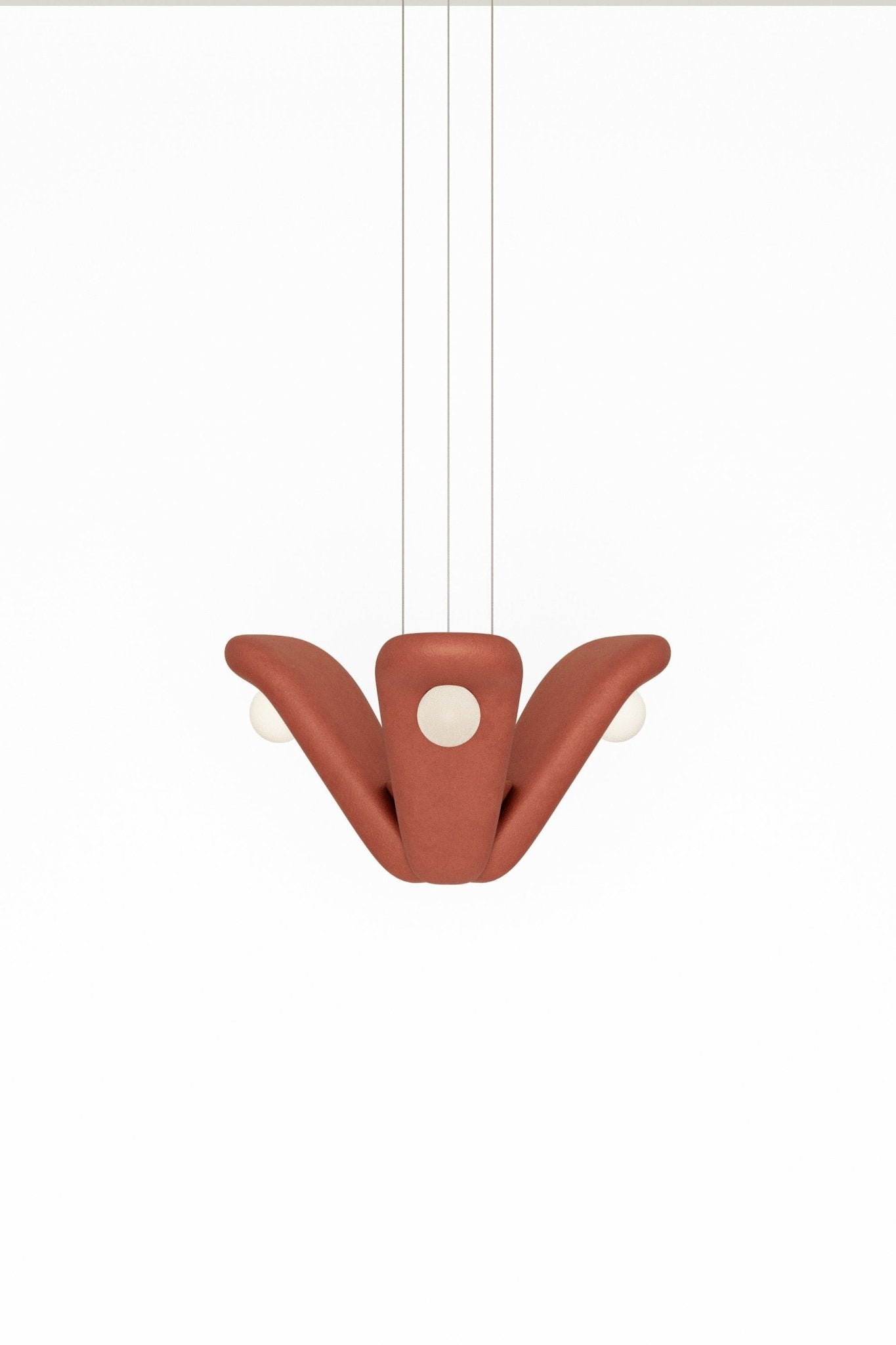 Bow L Clay Handmade Pendant Light - The Lighting Agency