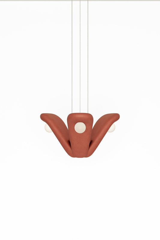 Bow L Clay Handmade Pendant Light - The Lighting Agency