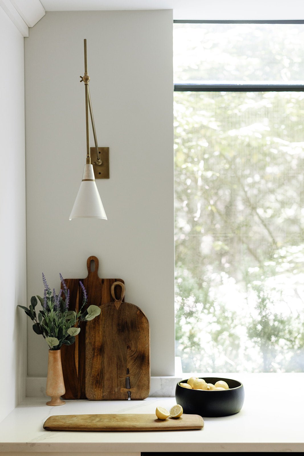 Brillare Brass Adjustable Wall Light - The Lighting Agency