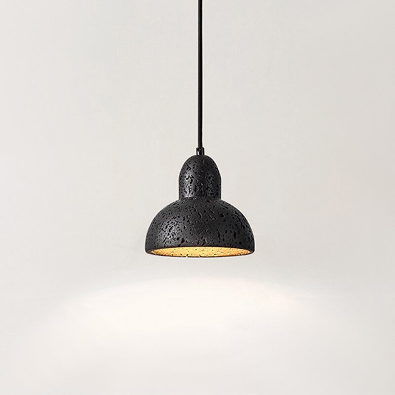 Black Rock Cone Pendant Light - The Lighting Agency