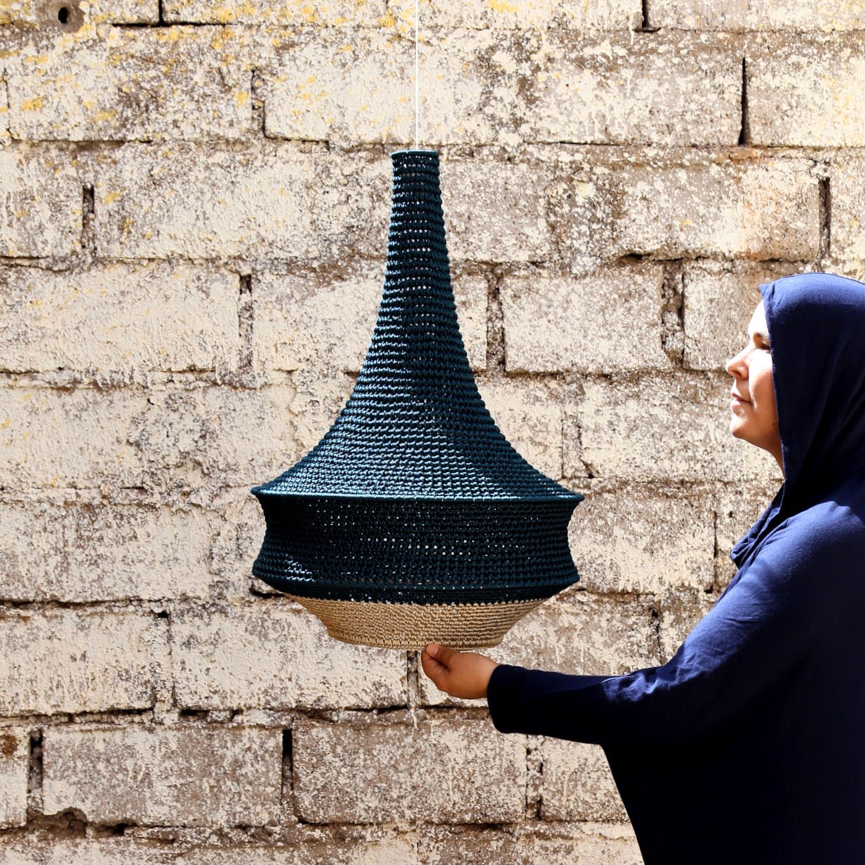 Joosh Crochet Pendant Lamp - The Lighting Agency