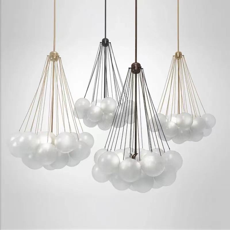 Blown Glass Cloud Pendant Light - The Lighting Agency