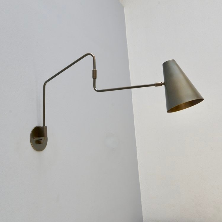 Handmade Brass Swing Wall Light - The Lighting Agency